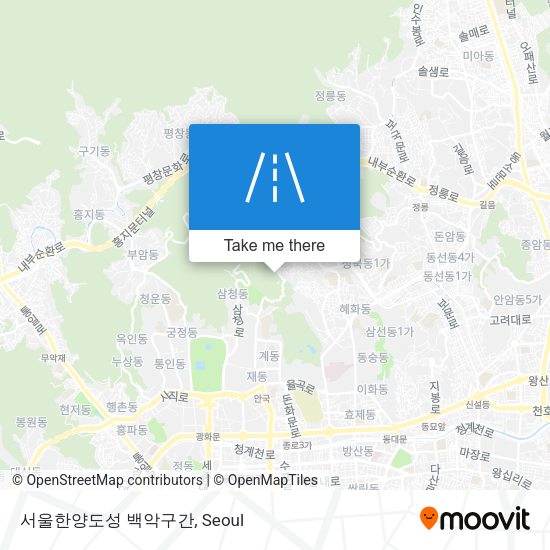 서울한양도성 백악구간 map
