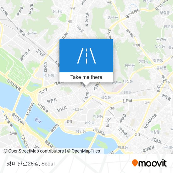 성미산로28길 map