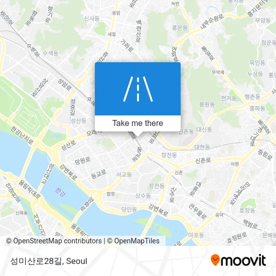 성미산로28길 map
