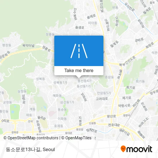 동소문로13나길 map