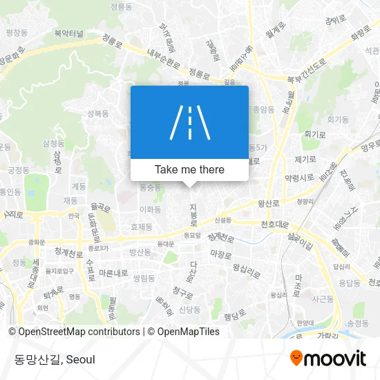 동망산길 map