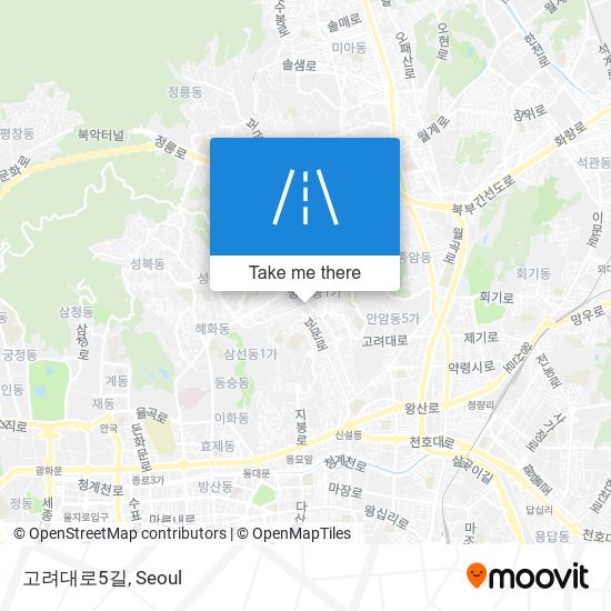 고려대로5길 map