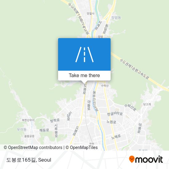 도봉로165길 map