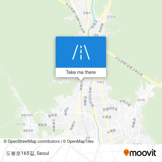 도봉로165길 map