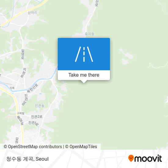 청수동 계곡 map
