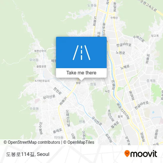 도봉로114길 map