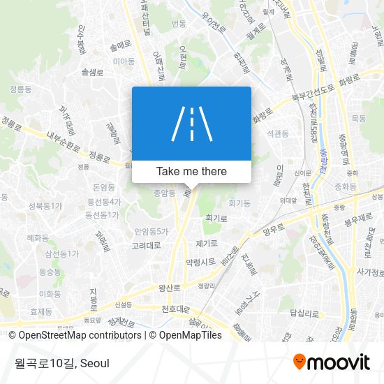 월곡로10길 map