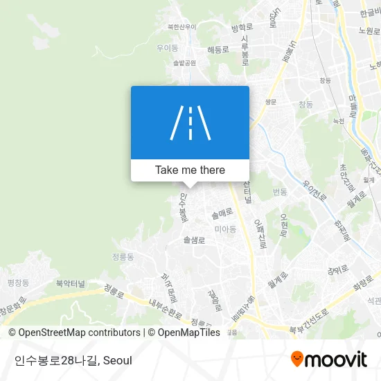 인수봉로28나길 map