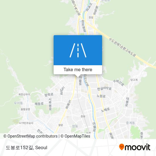 도봉로152길 map