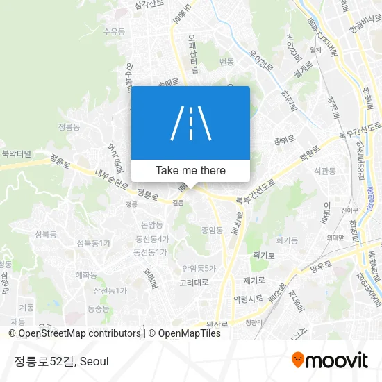 정릉로52길 map
