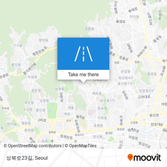 성북로23길 map