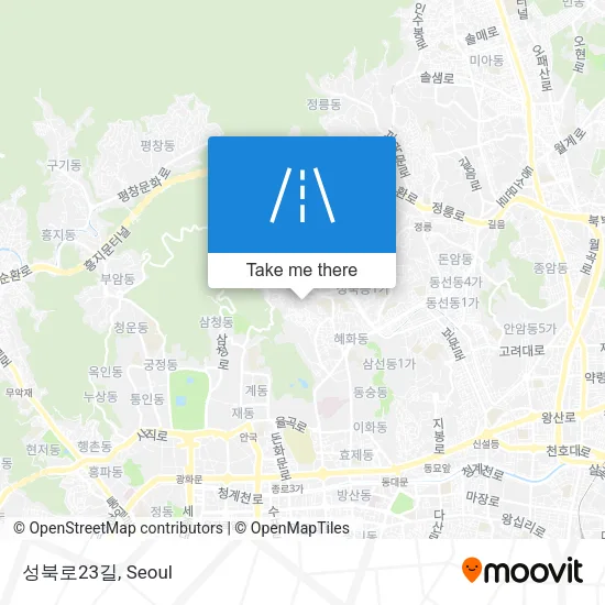 성북로23길 map