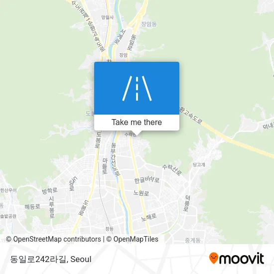 동일로242라길 map