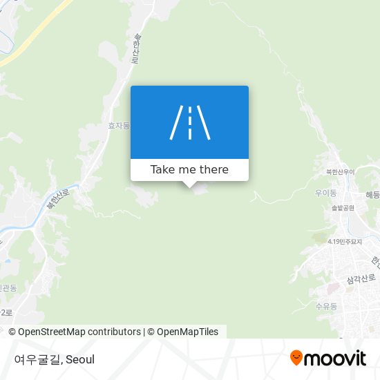 여우굴길 map