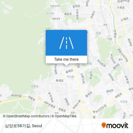 삼양로58가길 map