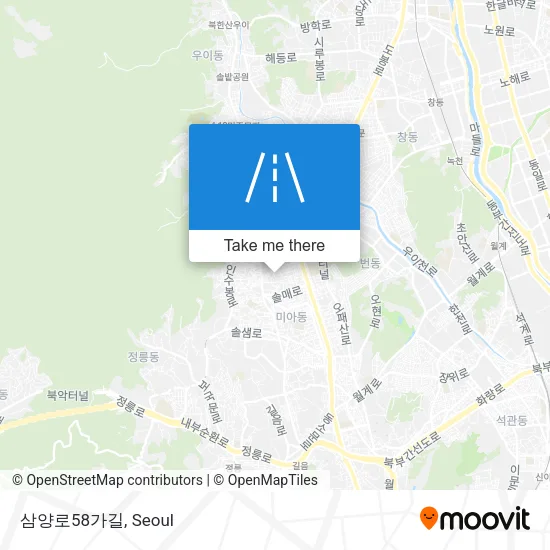 삼양로58가길 map