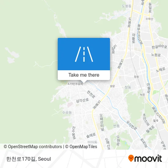 한천로170길 map