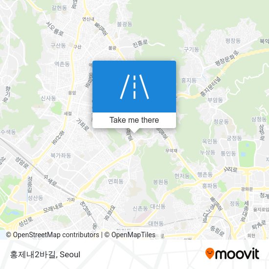 홍제내2바길 map