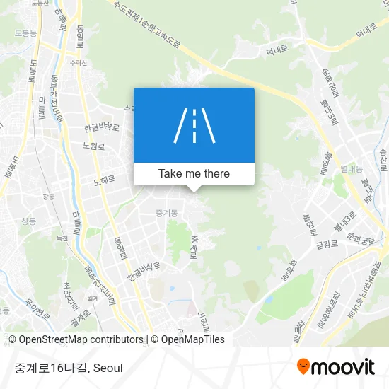 중계로16나길 map