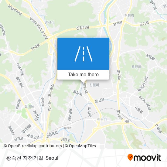 왕숙천 자전거길 map