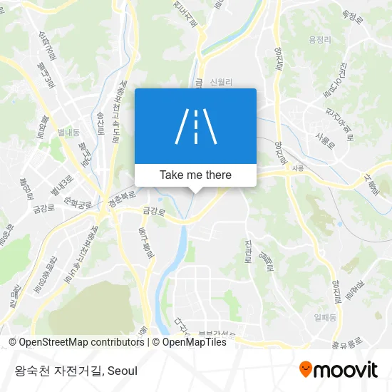 왕숙천 자전거길 map