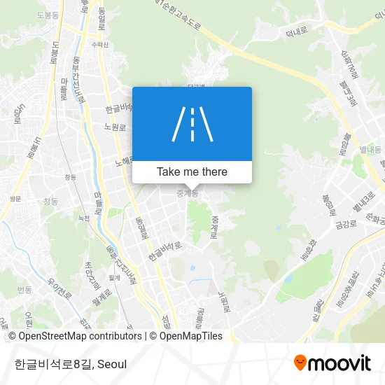 한글비석로8길 map