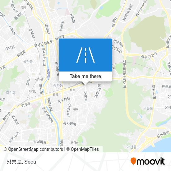 상봉로 map