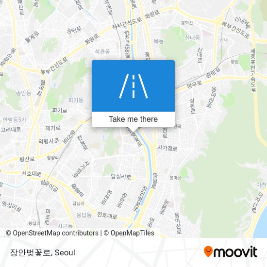 장안벚꽃로 map