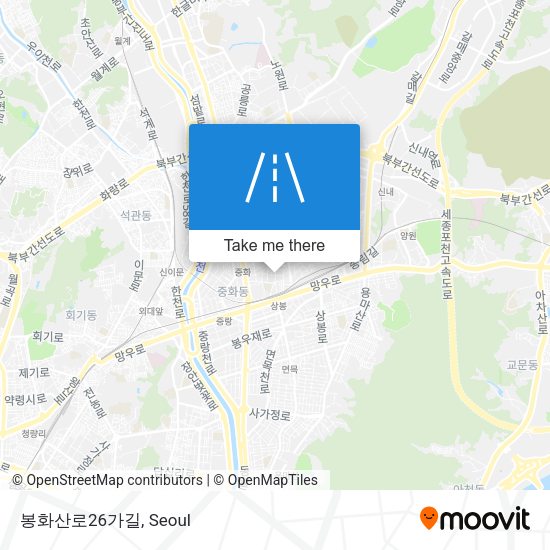 봉화산로26가길 map