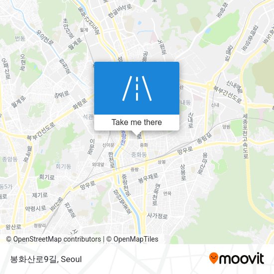 봉화산로9길 map