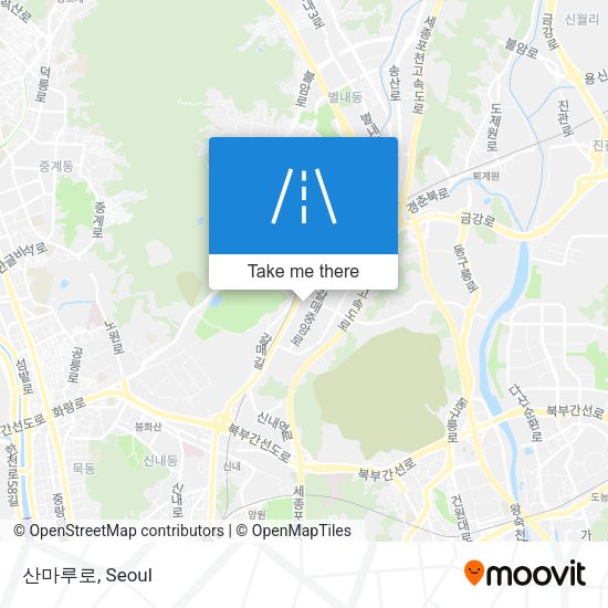 산마루로 map