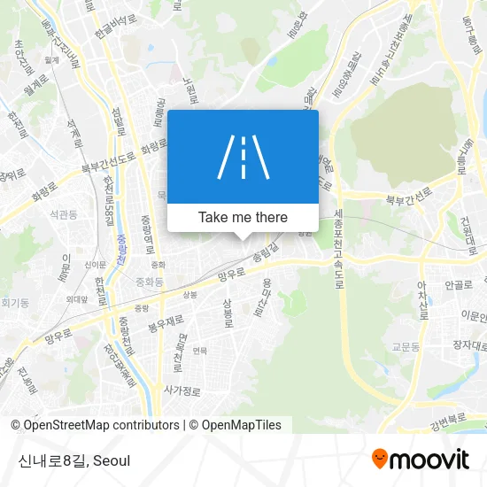 신내로8길 map