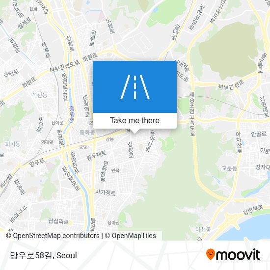망우로58길 map