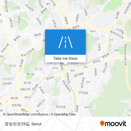 중랑천로25길 map