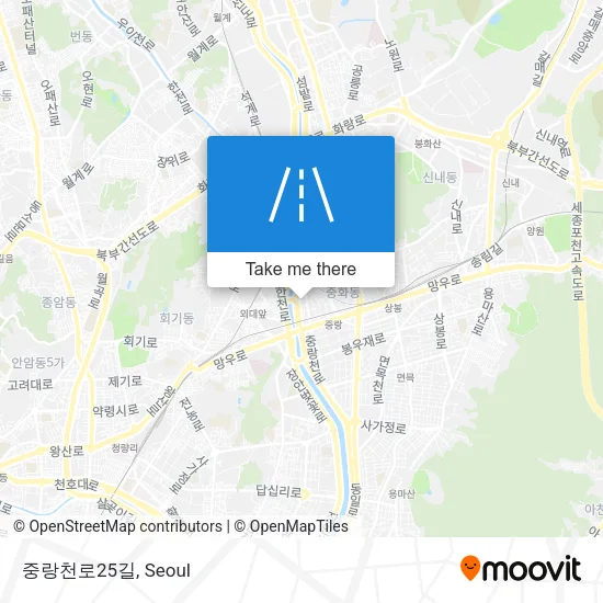 중랑천로25길 map