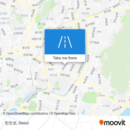 한천로 map