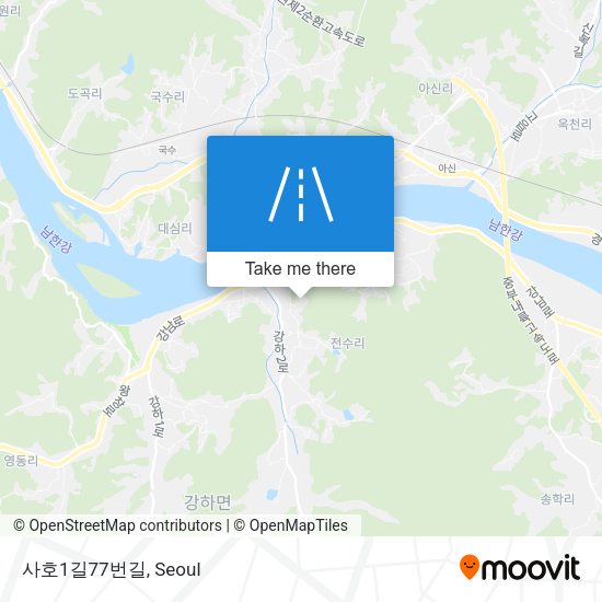 사호1길77번길 map
