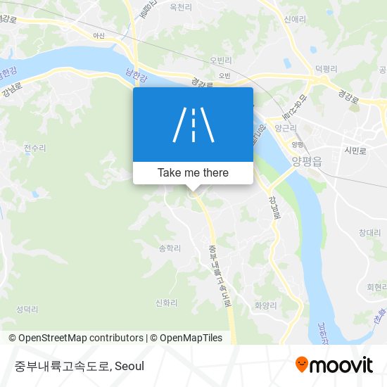 중부내륙고속도로 map