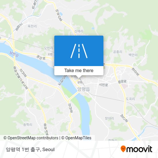 양평역 1번 출구 map