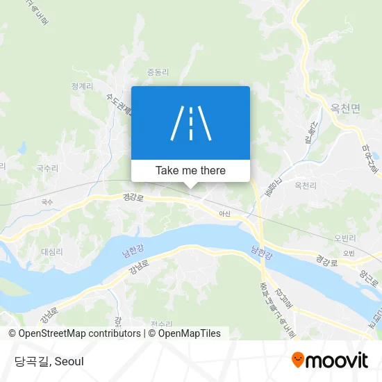 당곡길 map