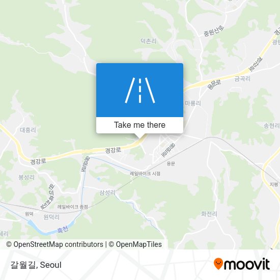 갈월길 map