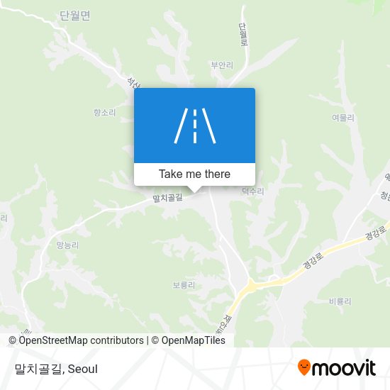 말치골길 map