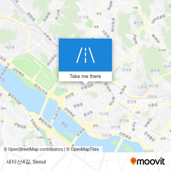 새터산4길 map