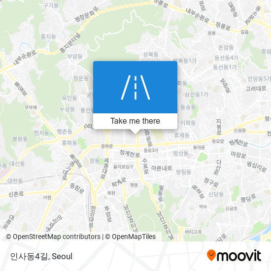 인사동4길 map