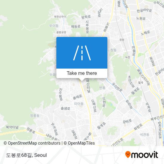 도봉로68길 map