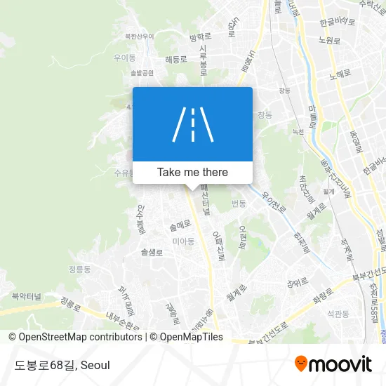 도봉로68길 map