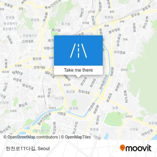 한천로11다길 map