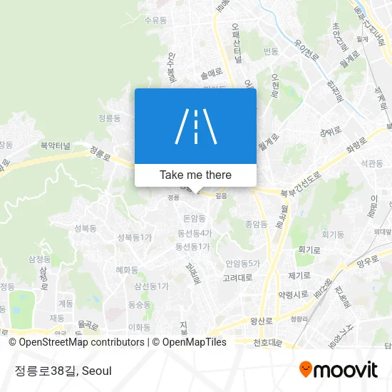 정릉로38길 map