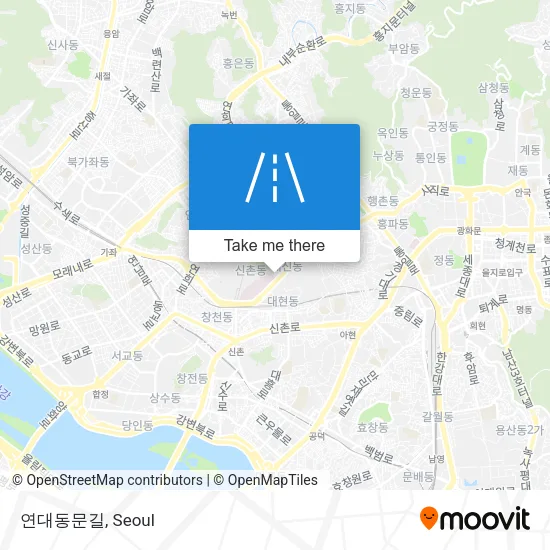 연대동문길 map
