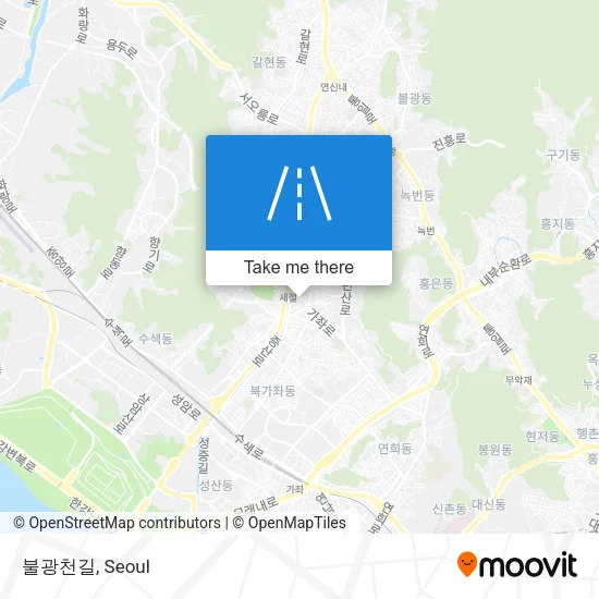 불광천길 map